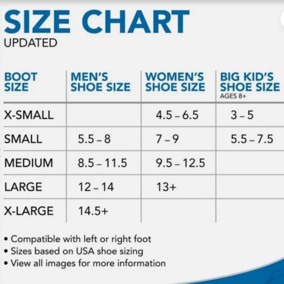 United Ortho Short Cam Walker Fracture Boot ankle stabilizer Black X SMALL NEW - Picture 4 of 6